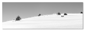 Désert blanc neige tableau Dibond tirage d'art photographie montage